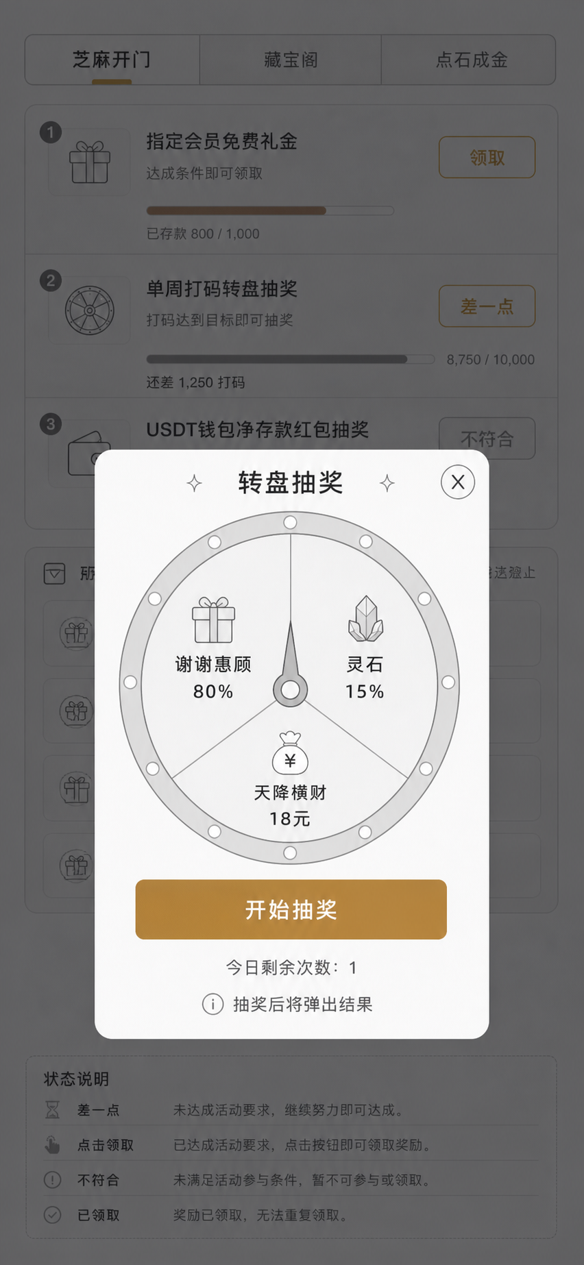 芝麻开门转盘抽奖 iPhone 17 Pro wireframe